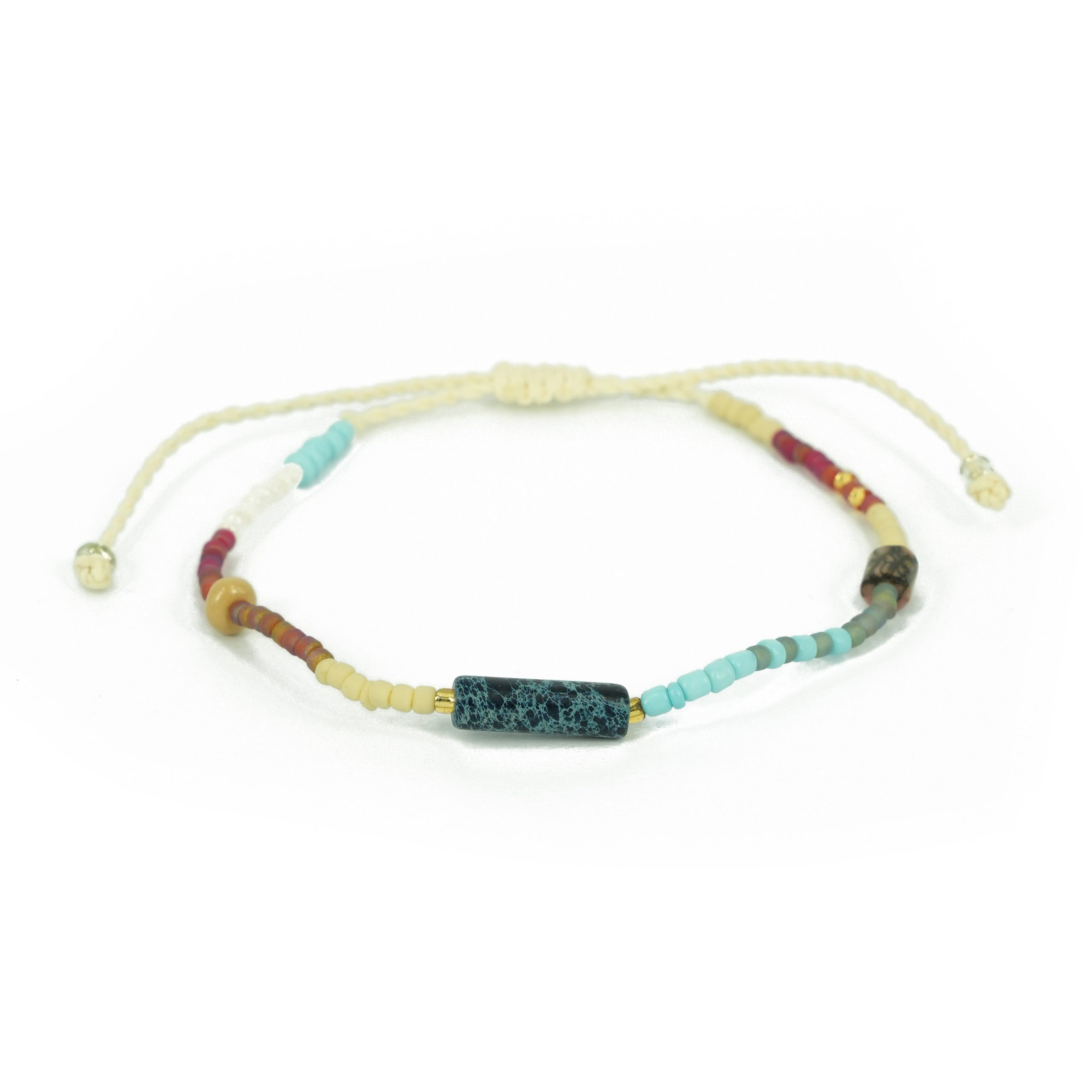 Za Bracelet | Gelang Tali Serut Japanese Beads dengan Stone