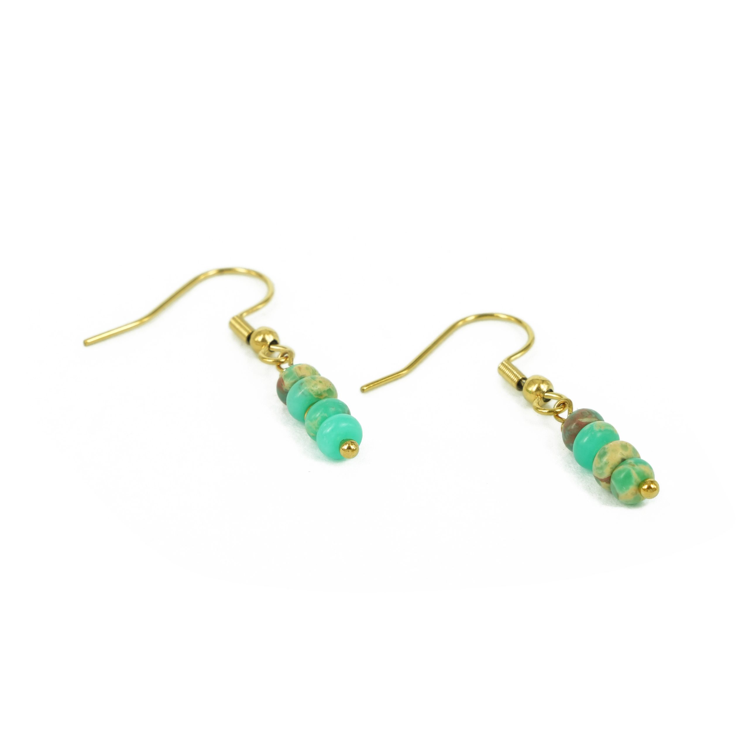 Za Earrings | Anting Stainless Steel Hook Gold