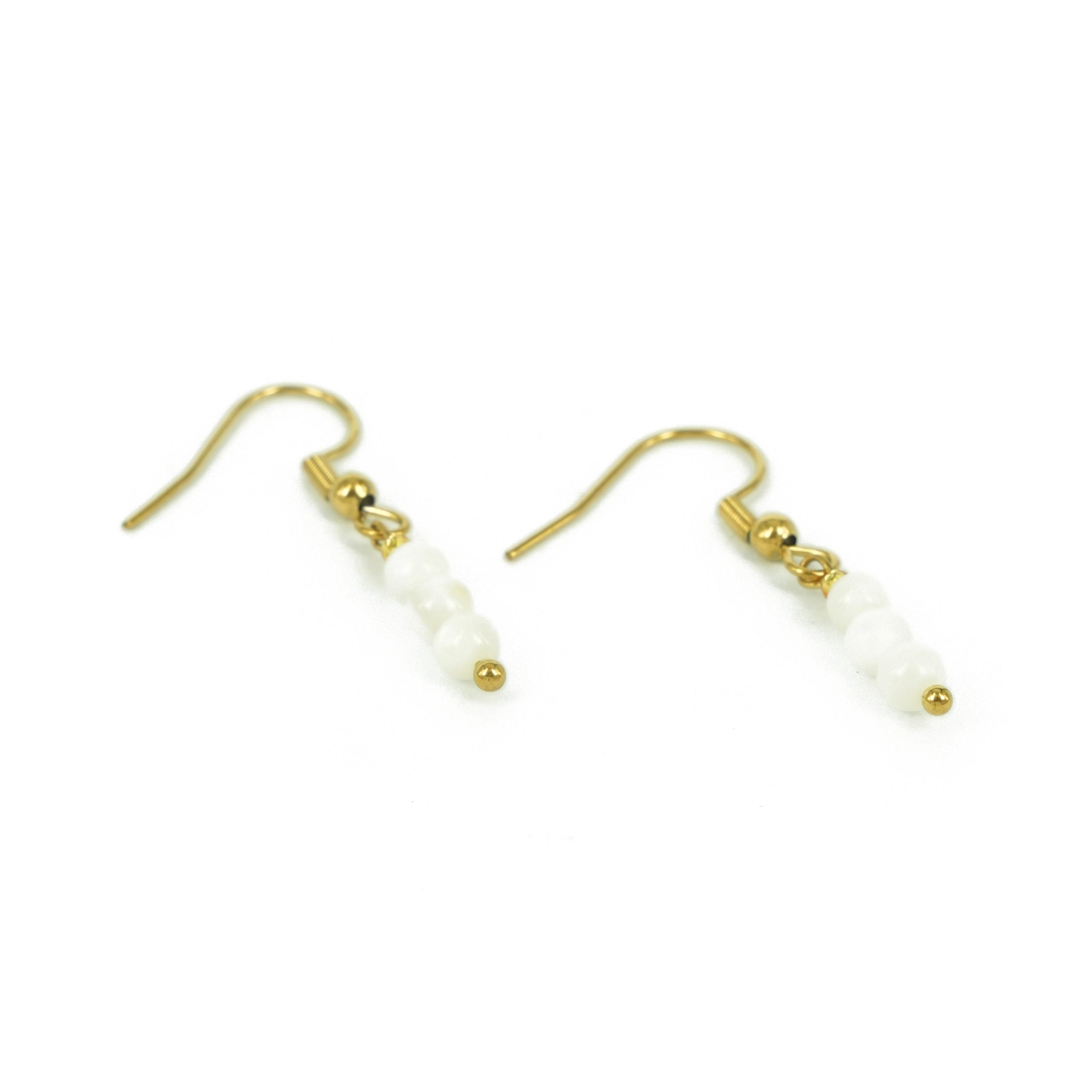 Za Earrings | Anting Stainless Steel Hook Gold