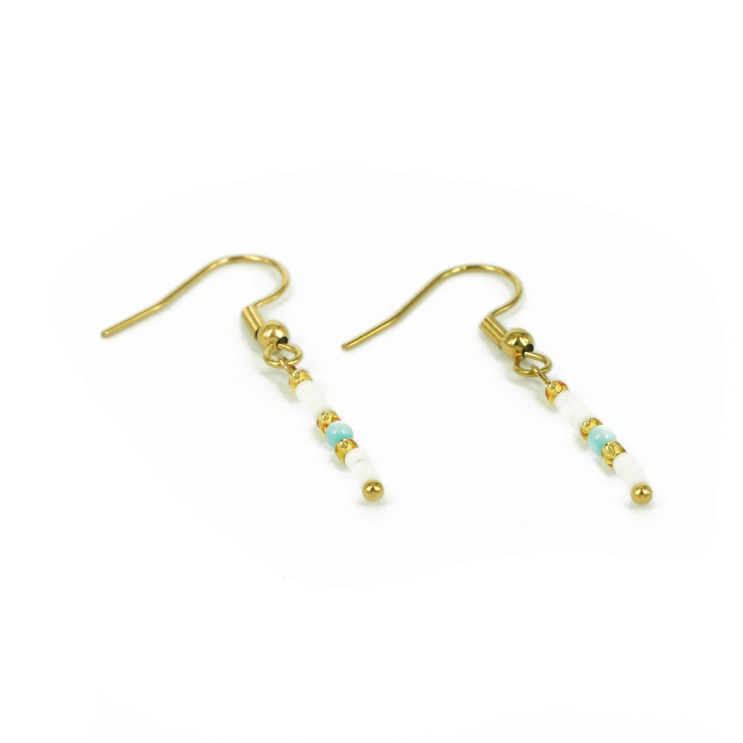 Za Earrings | Anting Stainless Steel Hook Gold