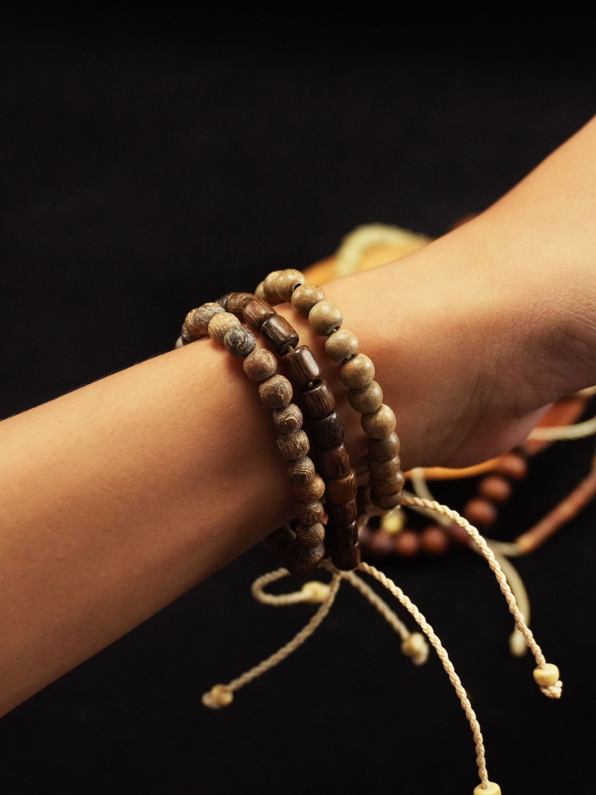 Za Bracelet | Gelang Tali Serut Wooden Beads
