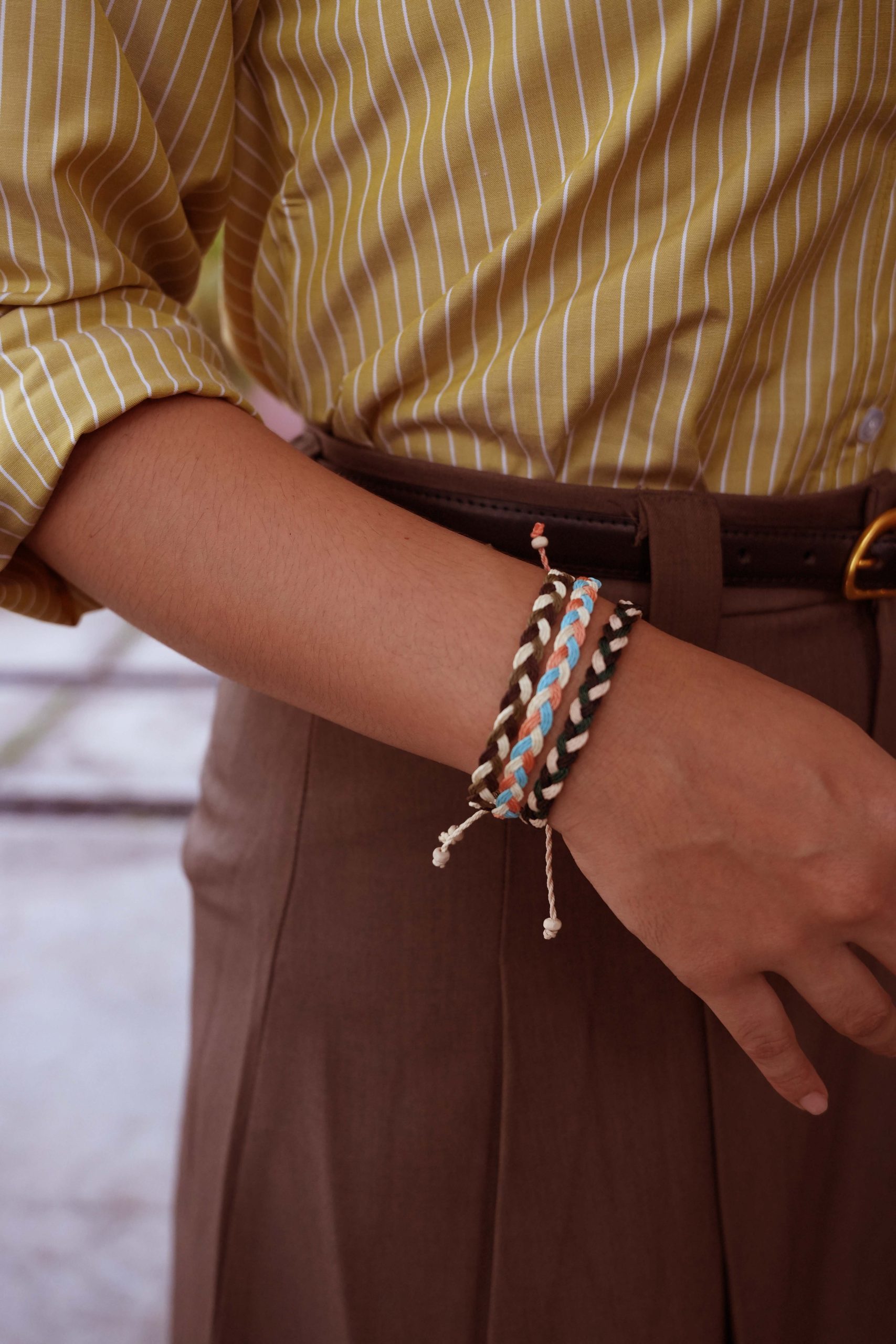 Za Bracelet | Gelang Tali Kepang Kombinasi Warna Handmade Unisex