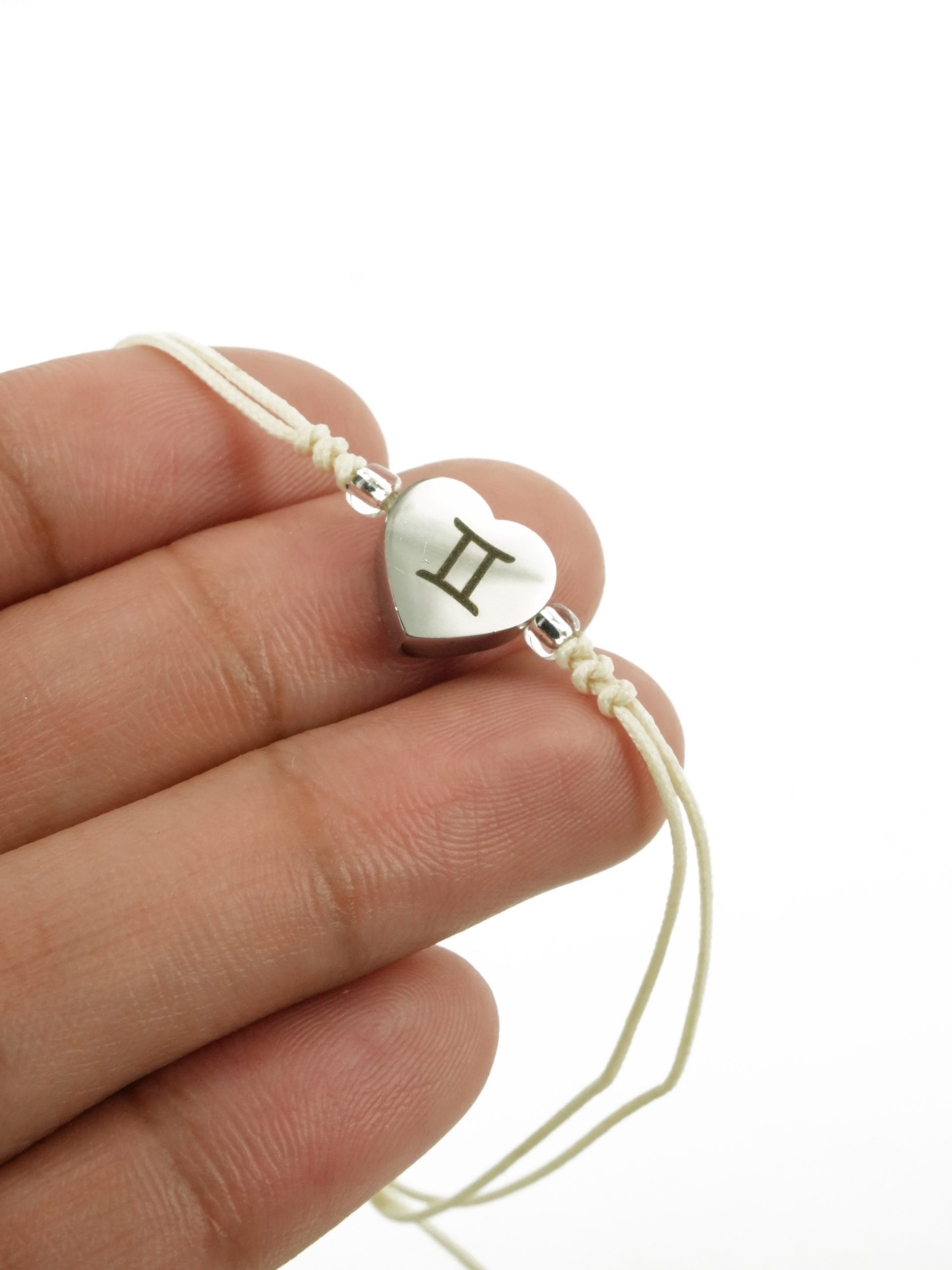 Za Bracelet | Gelang Tali Zodiac Love Pendant Silver