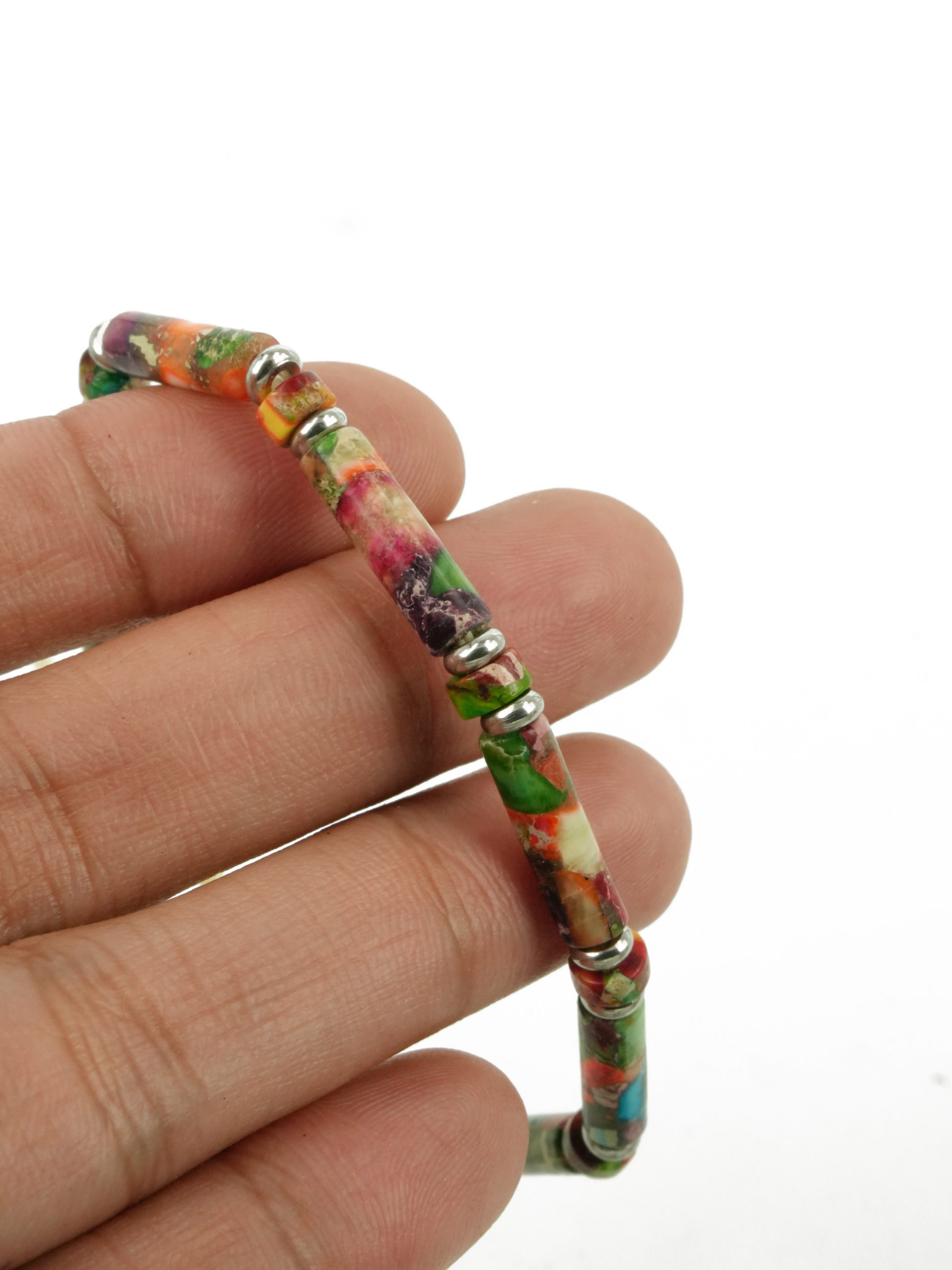 Cylinder Stones Bracelets