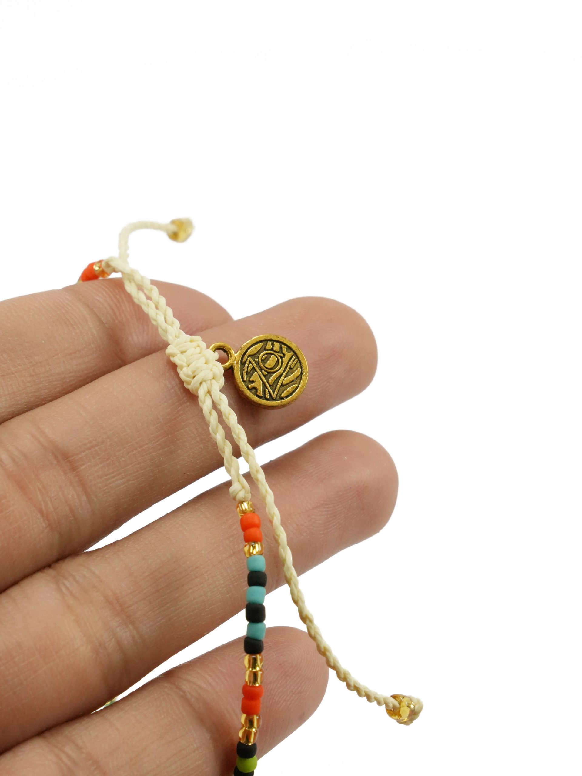 Za Bracelet | Gelang Tali Serut Japanese Beads dengan Evil Eyes