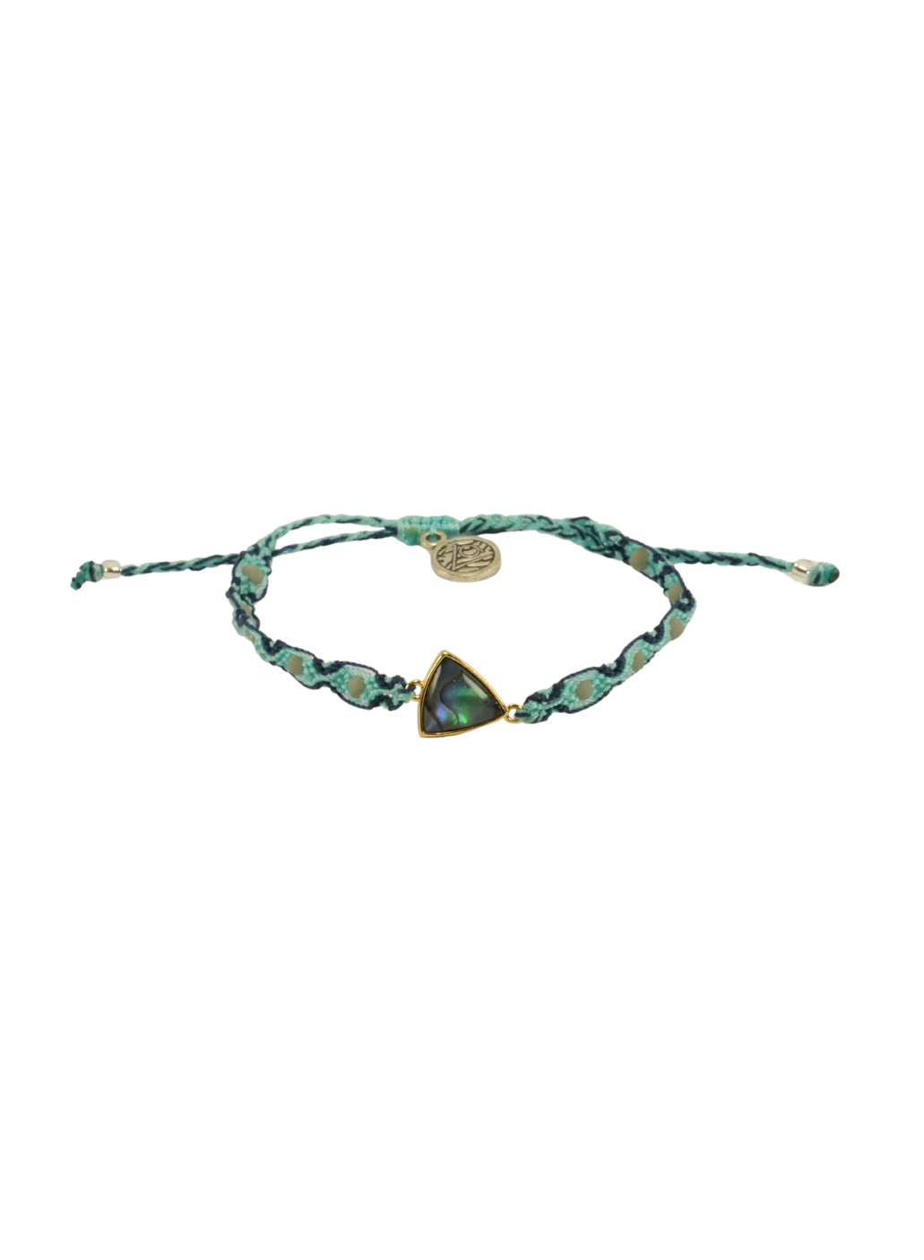 Za Bracelet | Gelang Handmade Makrame with Krytal & Shell Pendant