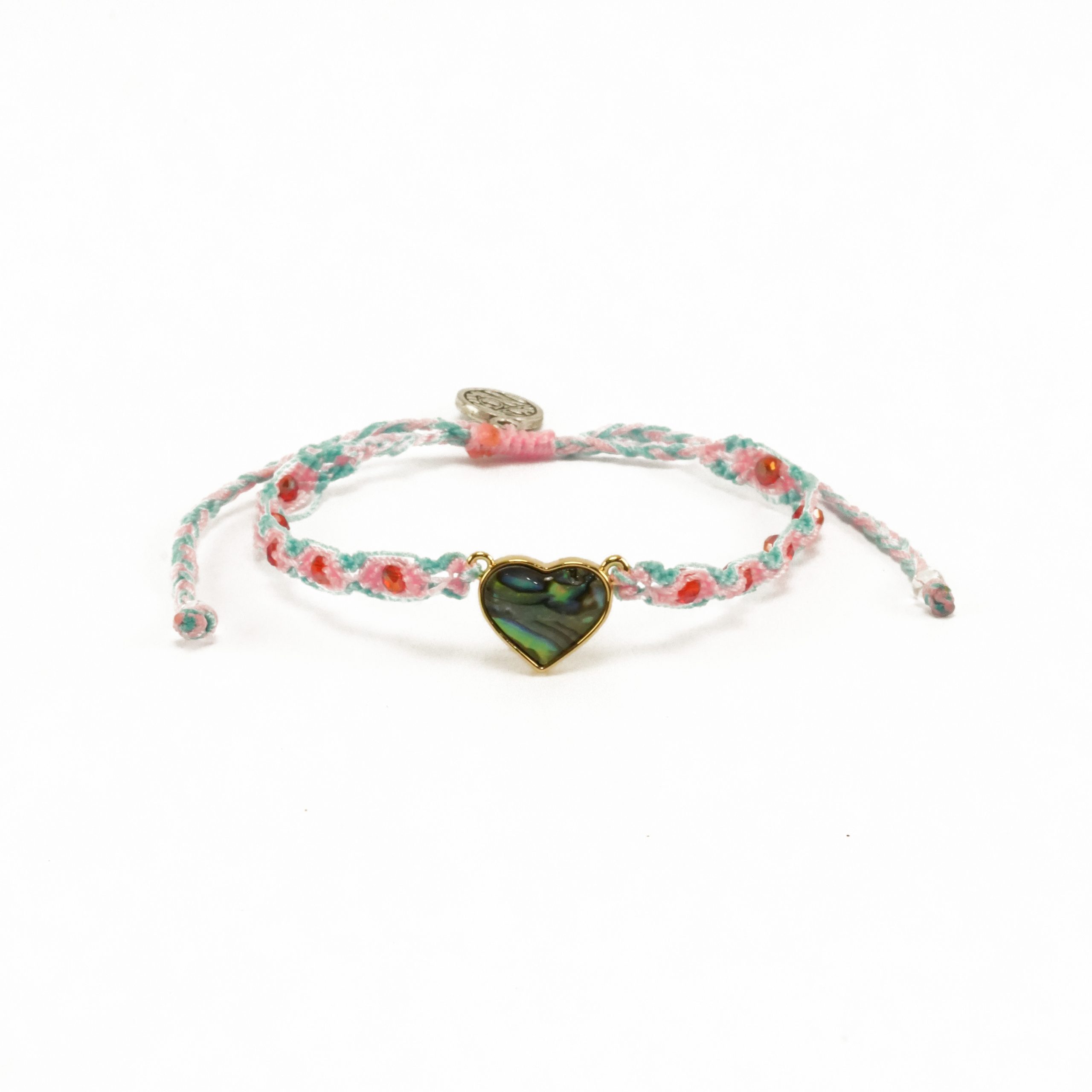 Za Bracelet | Gelang Handmade Makrame with Krytal & Shell Pendant