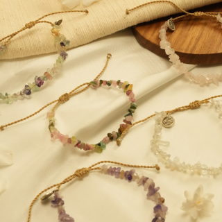 Za Bracelet | Gelang Tali dengan Batu Pecah
